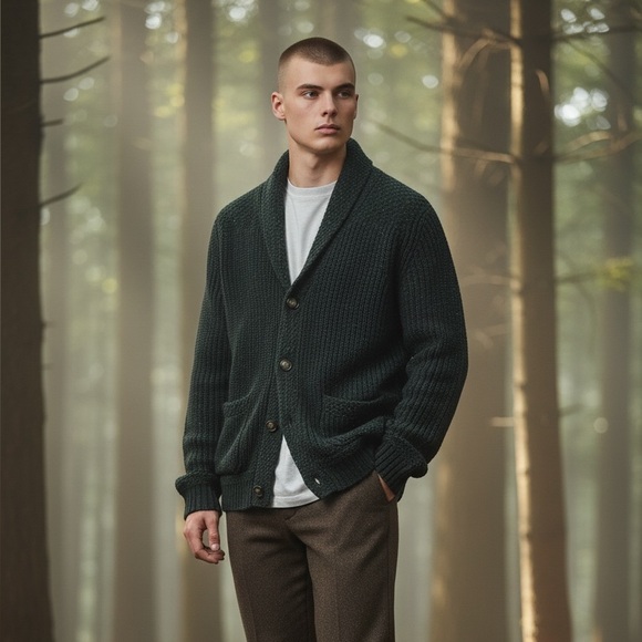 Hunter Other - Hunter Forest Green Knit Cardigan
